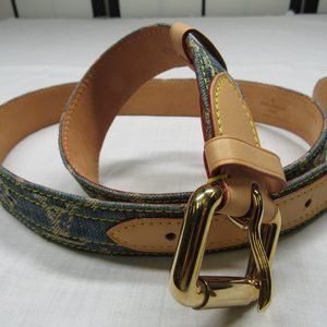 Authentic Louis Vuitton Denim Belt 90/36